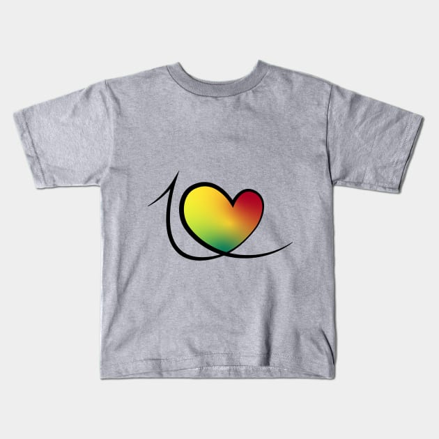 One Love Kids T-Shirt by mmoskon